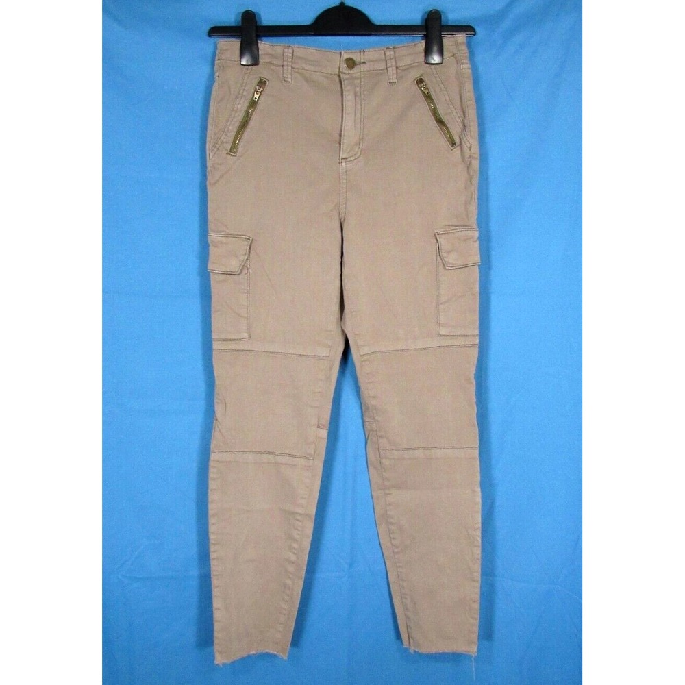 VELVET HEART Army Green MADDOX SKINNY LEG Cut-Off Hem CARGO PANTS JEANS sz 29